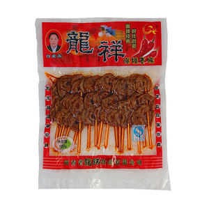 白爱英龙祥麻辣素食烤面筋经典爆辣素肠辣条零食90g*6袋包邮
