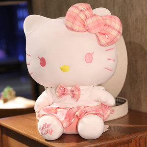 hellokitty公仔毛绒玩具可爱哈喽kt玩偶布娃娃凯蒂猫咪生日礼物女