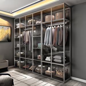 衣柜门定制透明玻璃