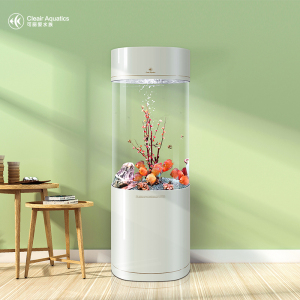 cleair可丽爱ls-t椭圆中小型水族箱生态上滤客厅亚克力鱼缸免换水