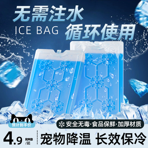 家用冰晶盒反复使用冰板空调扇专用制冷冻保鲜冰盒降温冰袋冷藏包