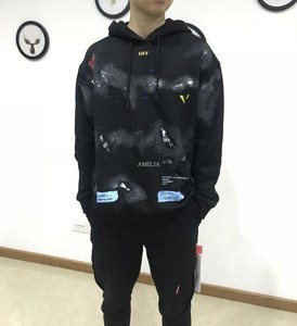 OFF OW 18SS WHITE 星空连帽 墨尔本限定 情侣外套ow卫衣 男女款