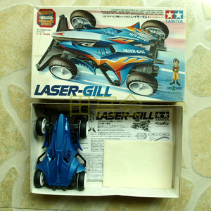 已组成品/19203o四驱车 日制 蓝色车壳 sx底盘 电鲨/激光鲨