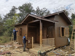 000人付款淘宝贵州木屋别墅定制民宿户外防腐木乡村小房子实木组装