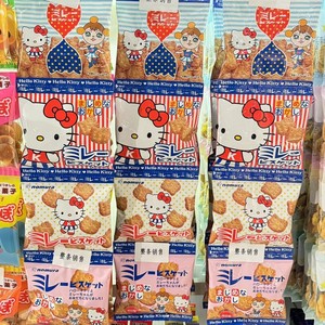 日本野村hello kitty米乐饼干4连包120g