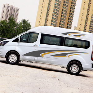 新全顺中轴中顶个性汽车贴纸拉花划痕商务车身腰线彩条贴画改装饰