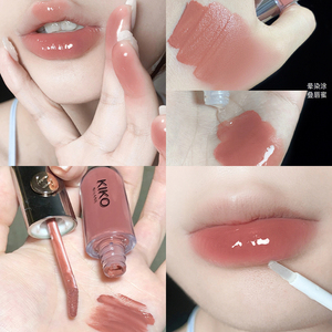 意大利kiko双头水光唇釉103/126/132/103镜面嘟嘟唇持久奶茶豆沙