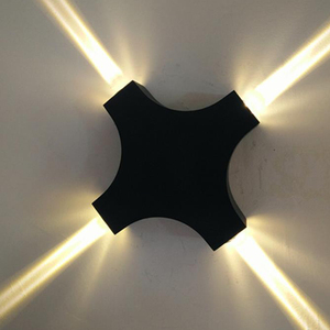 简约双头壁灯酒吧彩色墙面ktv楼梯过道十字射灯背景墙创意装饰led