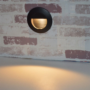 过道墙角楼梯踏步灯台阶灯led地脚灯圆形嵌入式防水户暗装小夜灯