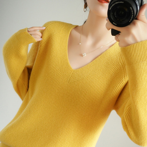 元宝针毛衣女宽松