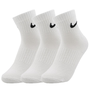 nike耐克袜子男袜女袜2021冬季新款运动袜三双装白色休闲袜sx7667