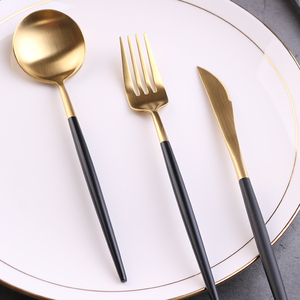 304不锈钢牛排刀叉勺筷家用牛扒刀叉网红套装ins风西餐餐具套叉子