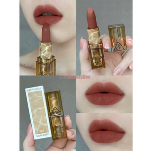 3ce暮色琥珀茶透明亚克力口红唇膏哑光雾面暖茶棕#eternal warm