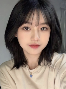 假发女短直发透气圆脸锁骨发减龄日系帅气自然超a漫画刘海齐肩