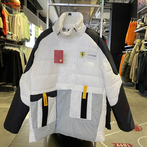 puma彪马ferrari法拉利联名男士休闲外套冬季保暖棉服531643