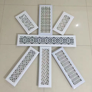 abs中央空调出风口艺术雕花装饰风口塑料花百叶窗艺术暖气罩定制