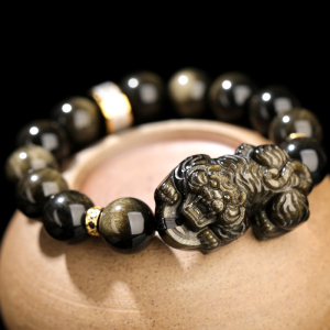 金曜石老虎手链饰品虎形加百解生肖虎形状虎型饰物吉祥物手串男女