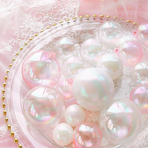 派对装扮透明珠光空心圆球装饰透明挂球吊球橱窗展示球马卡龙包装