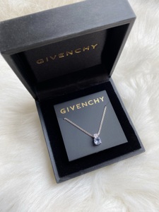 Givenchy纪梵希 尼罗河的眼泪 项链锁骨链可调节18K镀金水晶蓝色