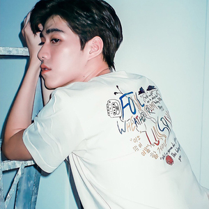 bkpp同款以你的心诠释我的爱周边泰星pp泰国纯棉短袖t恤女ins夏装