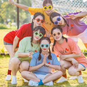 五人闺蜜装短袖