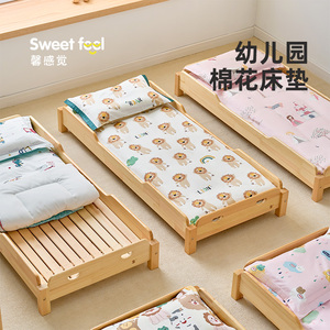 幼儿园床垫春夏婴儿床褥子纯棉儿童拼接床垫被宝宝午睡铺被可拆洗