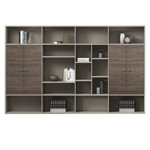 办公定制文件柜简约现代书柜老板办公室办公桌背景柜资料柜木质