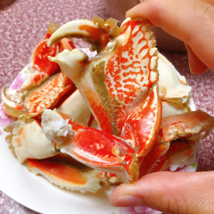 海捕活冻面包蟹脚蟹钳500g冷冻鲜活元宝蟹现掰蟹钳冰冻东山岛海鲜