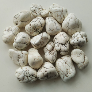 天然白松石碎石大块原石摆件供佛风水石鱼缸花盆家居装饰铺垫石头