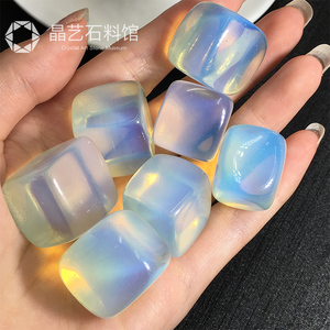 合成蛋白石碎石室内装饰材料方块鱼缸花盆碎石材料儿童玩耍小石子