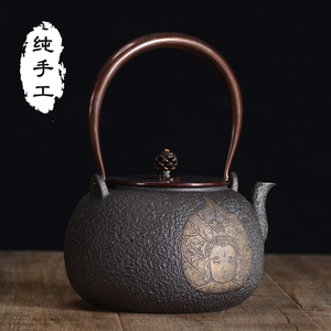 铁壶铸铁泡茶壶龟寿堂烧水壶煮茶壶生老铁壶纯手工原装日本进口