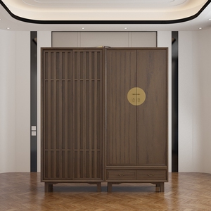 新中式拉门衣柜禅意