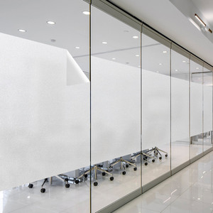 办公室玻璃贴膜会议室静电无胶磨砂窗户贴纸玻璃门防走光遮挡隐私