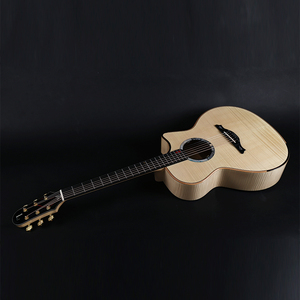 慕西卡面单专业演奏吉他一生所爱40寸民谣虎纹枫背侧板吉他学生
