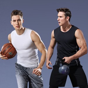 科比pro紧身衣男速干跑步训练服篮球坎肩T恤健身足球运动打底背心