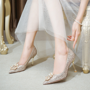 高跟鞋亮片公主