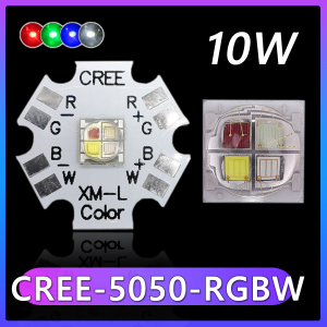 发光贴片二极管10w灯珠 科瑞CREE 5050 RGBW全彩LED 红绿蓝白