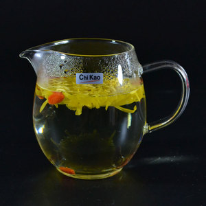 精瓷雅器CHIKAO奇高玻璃龙胆公杯公道杯功夫茶具分茶器单个茶海