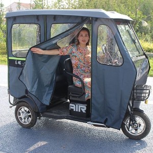 新款全闭封车棚专用加厚老年三轮电动电瓶车代步车tb70809288453487