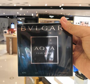 香港代购 bvlgari/宝格丽 aqva水能量碧蓝男士淡香水100ml 深蓝