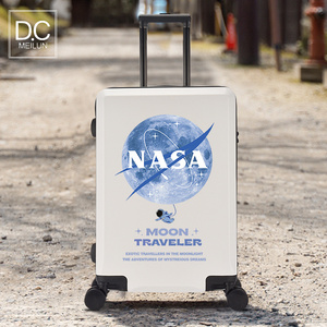NASA蓝星潮流箱子高级感潮行李箱时尚男结实耐用拉杆箱密码箱女