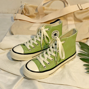 联名匡威牛油果绿1970s高帮帆布鞋女ulzzang学生韩版百搭板鞋女in