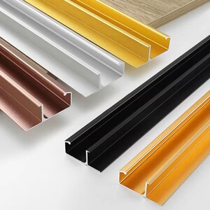 602人付款淘宝免开槽柜门g型拉手现代简约金色厨房橱柜门把手抽屉封边