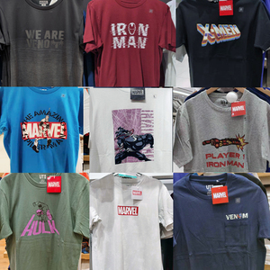 uniqlo优衣库联名漫威marvel复仇者联盟钢铁侠蜘蛛侠美国队长xman
