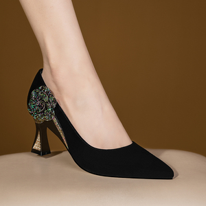 磨砂女鞋高跟鞋