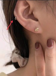 90110人付款淘宝耳扣女小耳圈纯银韩国小耳朵jennie耳