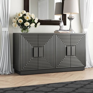 美式简约乡村现代客厅边柜法式复古极简矮柜欧式储物柜个性玄关柜