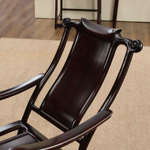 酸枝木红木休闲躺椅中式逍遥椅老人椅 实木午睡午休椅懒人椅子