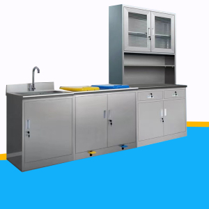 脚踏式医疗废物垃圾桶柜不锈钢药品柜处置台无菌器械配液柜洗手池