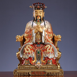 000人付款天猫三漫陀城隍爷像寺庙家用供奉城隍庙城隍神道教神像摆件